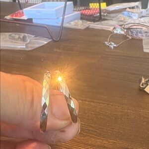 Elegant Silver Hoop Earrings